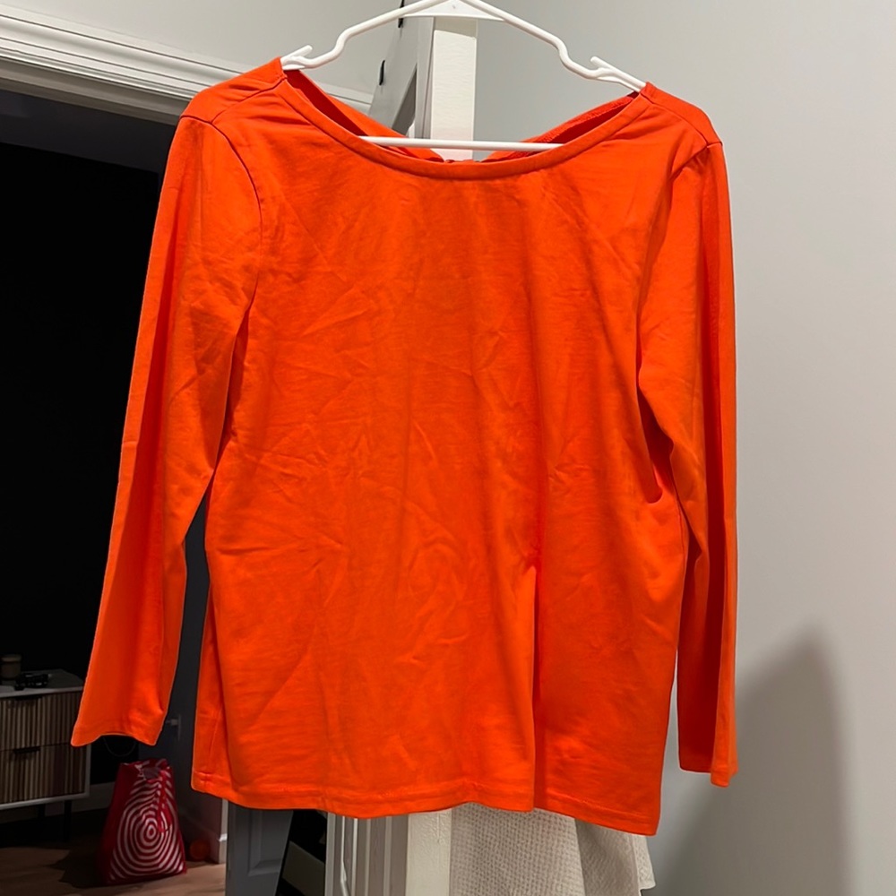 Jcrew orange top - size s